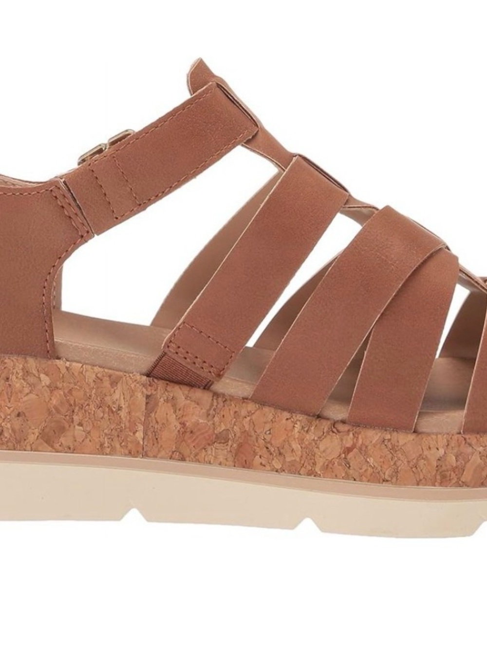 Dr. Scholl's Honey Brown Woven Ankle-Strap Sandal - Picture 3 of 7